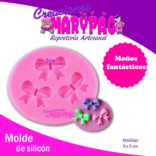 Molde Silicón Moños Chico - Creaciones Marypao