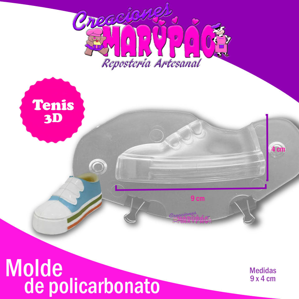 Molde Tenis De Bebe De Policarbonato - Creaciones Marypao