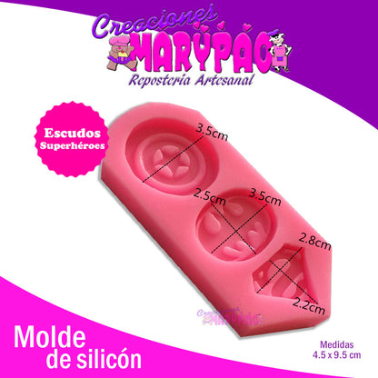 Molde Escudos Superhéroes - Creaciones Marypao