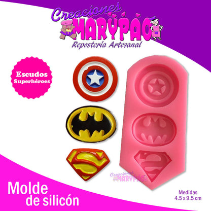 Molde Escudos Superhéroes - Creaciones Marypao