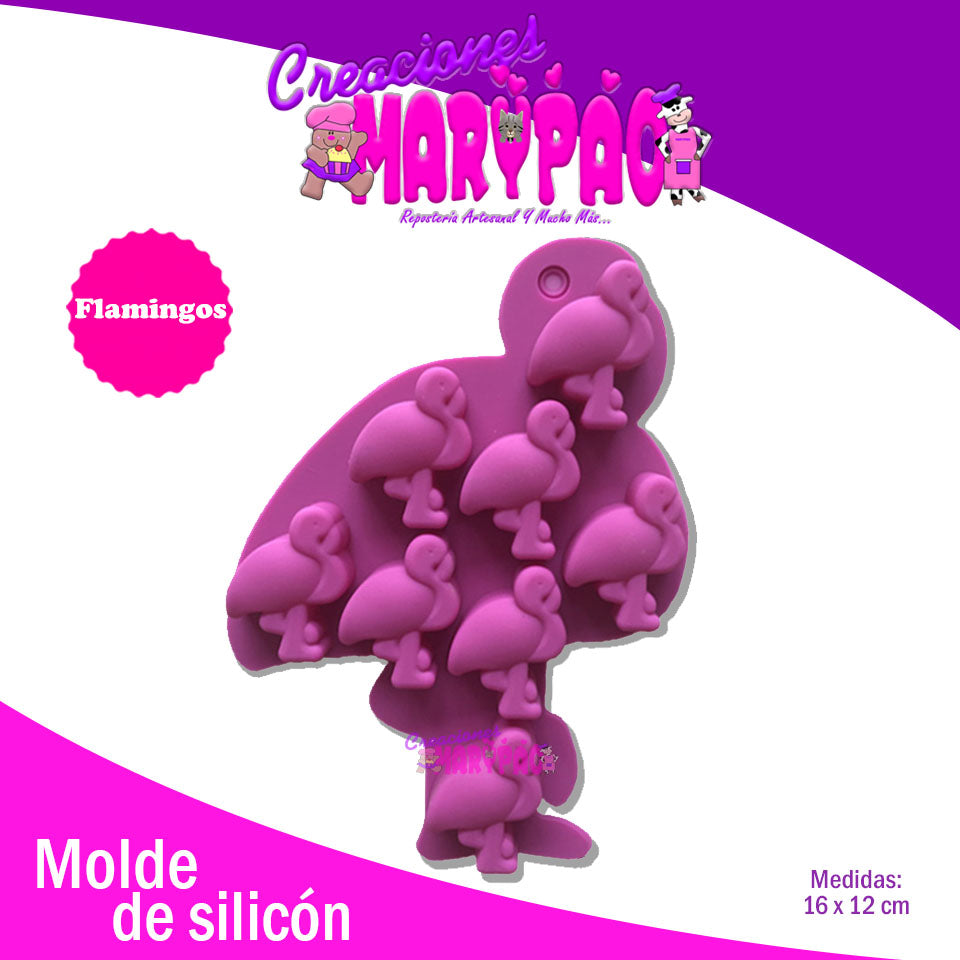 Molde Silicón Flamingo - Creaciones Marypao