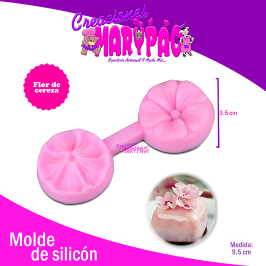 Molde Silicón Flor De Cereza - Creaciones Marypao