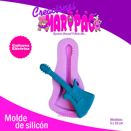 Molde Silicón Guitarra Eléctrica - Creaciones Marypao