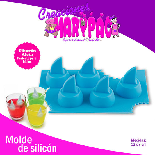 Molde De Silicón Aleta Tiburón - Creaciones Marypao