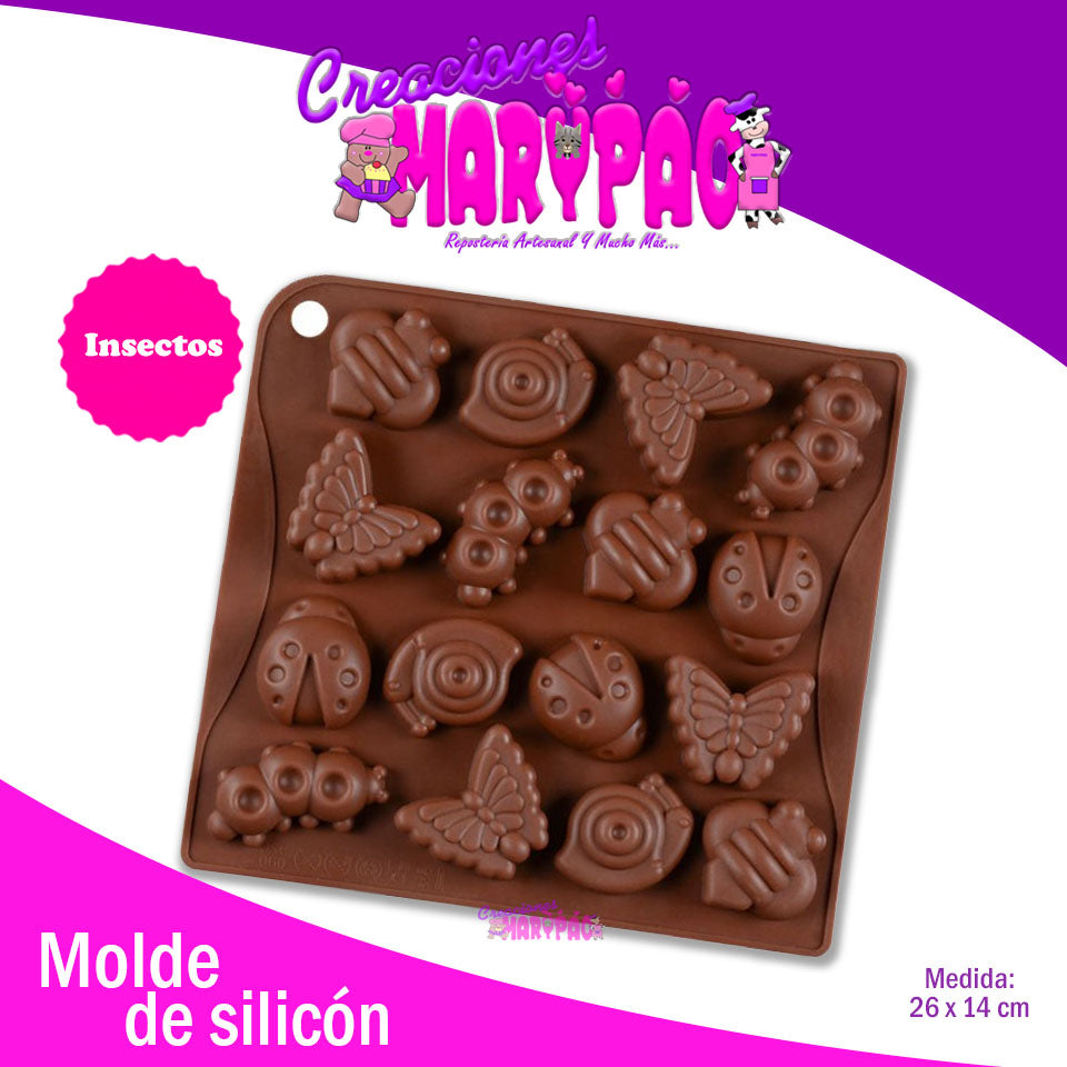 Molde Silicón Insectos - Creaciones Marypao
