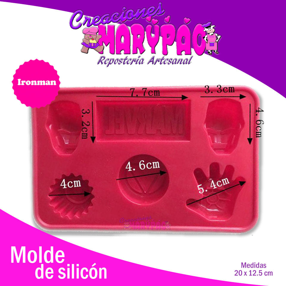Molde Silicón Súperhéroes - Creaciones Marypao
