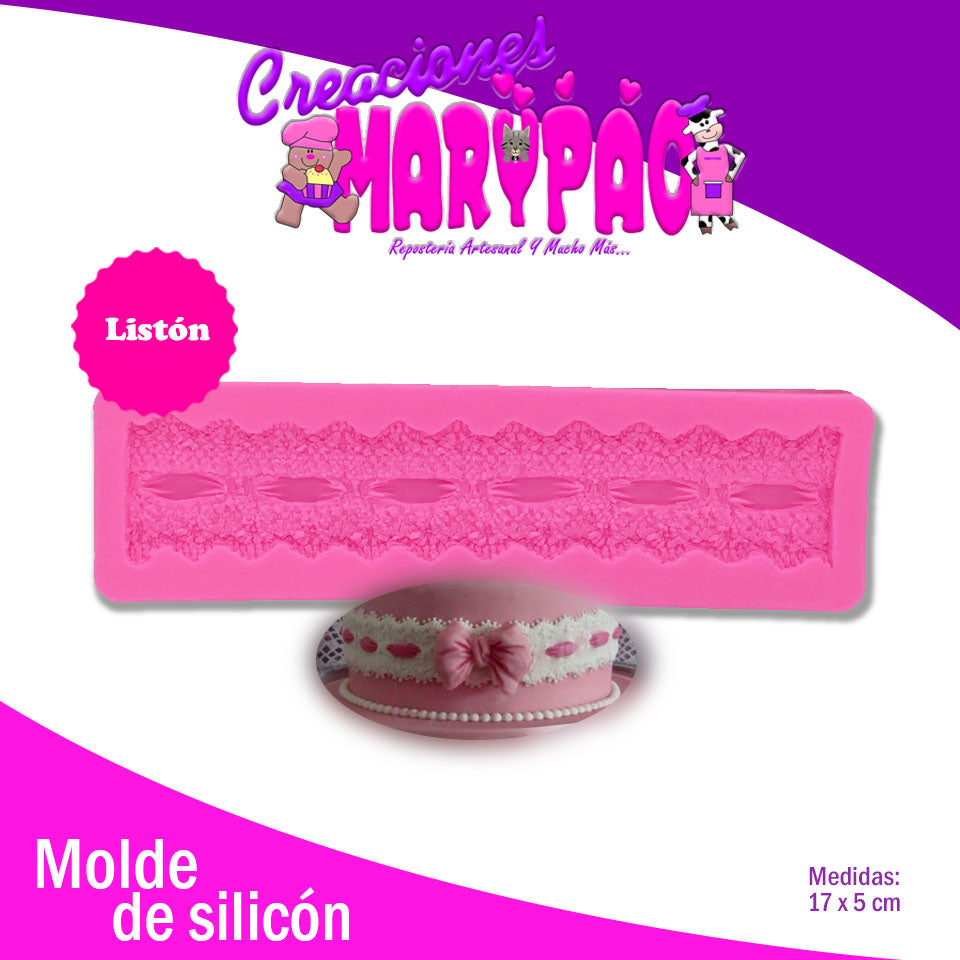 Tapete De Silicón Listón Fondant - Creaciones Marypao