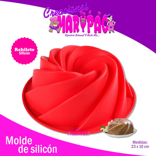 Molde Silicón Rehilete Gelatina Pan - Creaciones Marypao