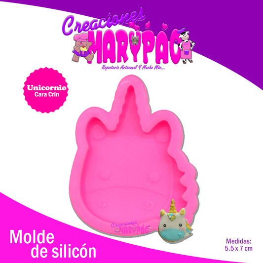 Molde De Silicón Unicornio Crill - Creaciones Marypao