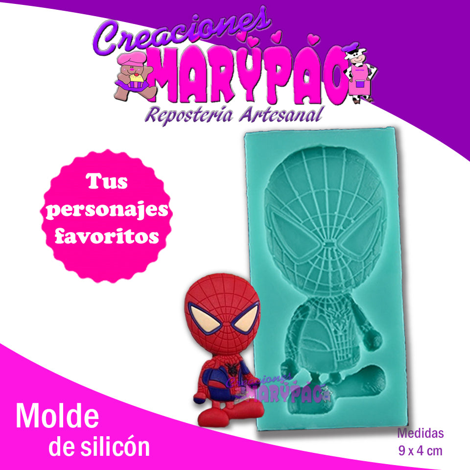 Molde De Silicón Spiderman - Creaciones Marypao