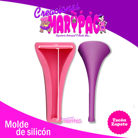 Molde De Silicón Tacón Para Zapatilla - Creaciones Marypao