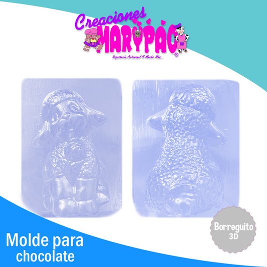 Molde Borreguito Hueco Navidad Chocolate 3D