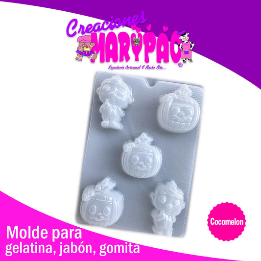 Molde Cocomelon Jabón Gomita Chocolate