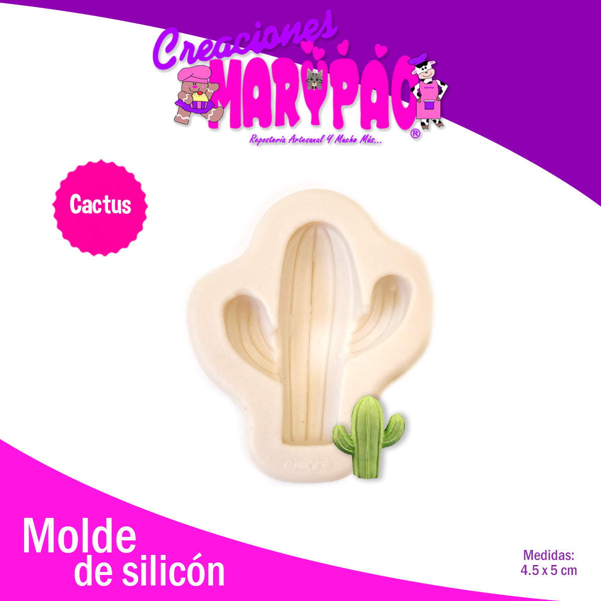 Molde De Silicon Cactus M2 Suculenta