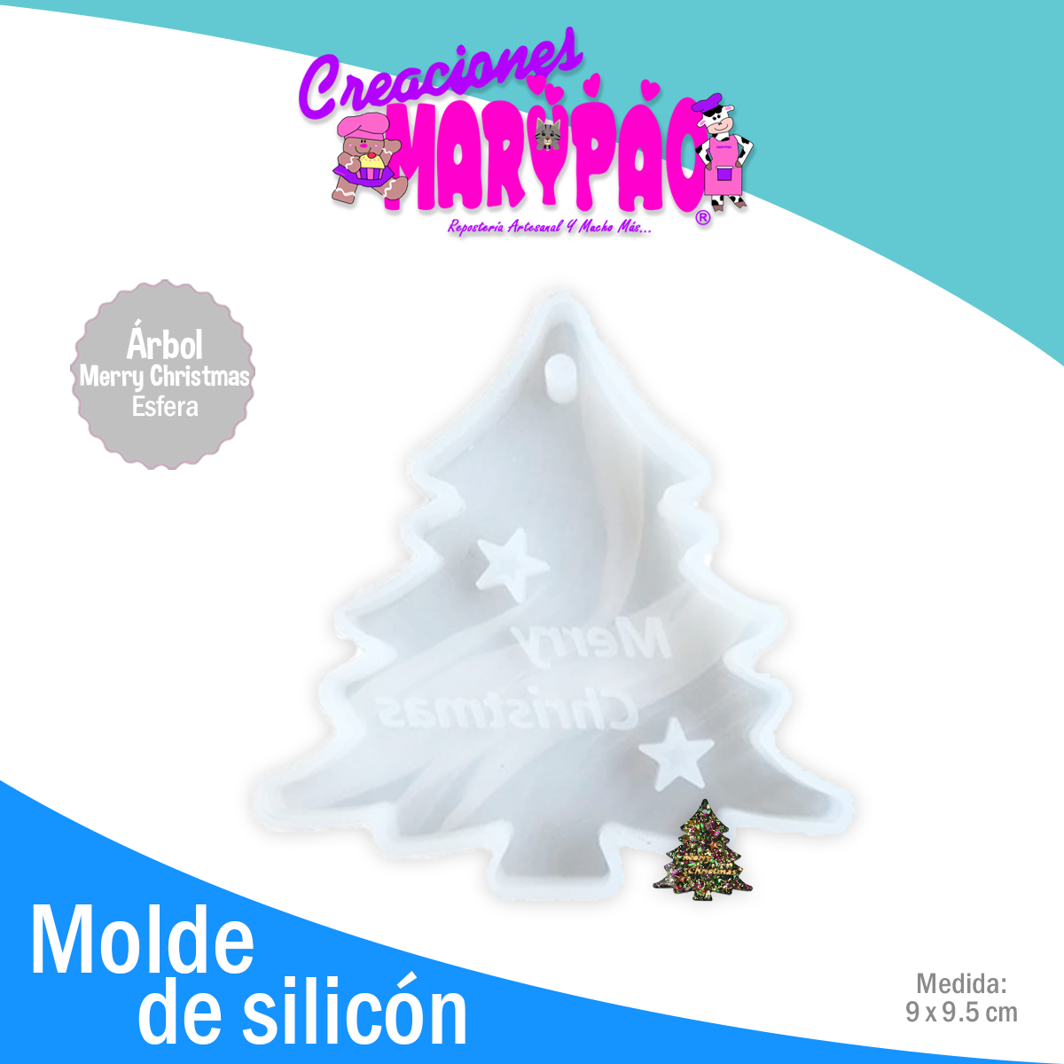 Moldes De Silicón Esferas De Navidad 4 pzas