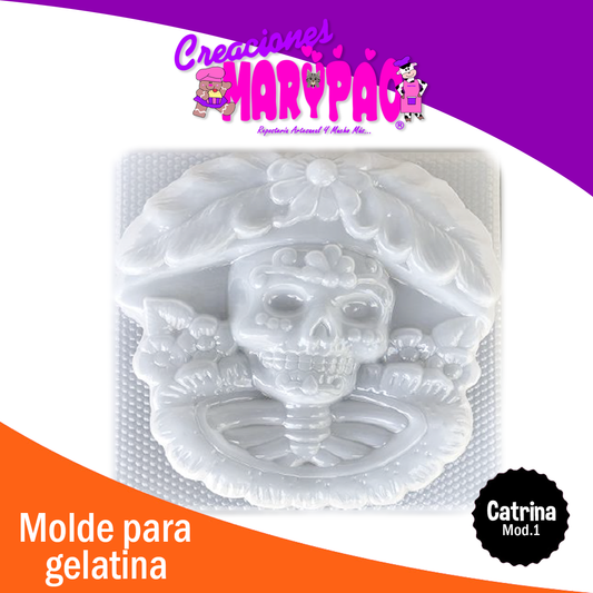 Molde Para Gelatina Catrina 2022 Día De Muertos