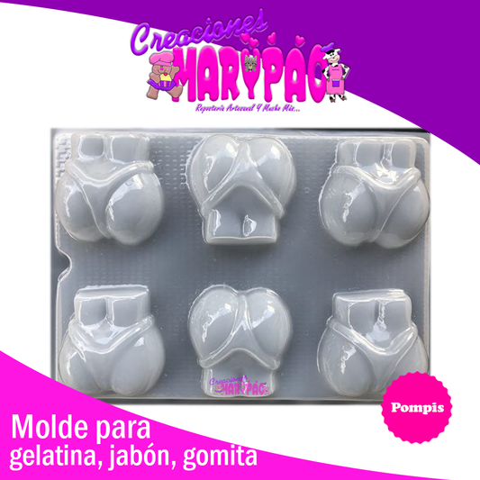 Molde Pompis Gelatina Jabon - Creaciones Marypao