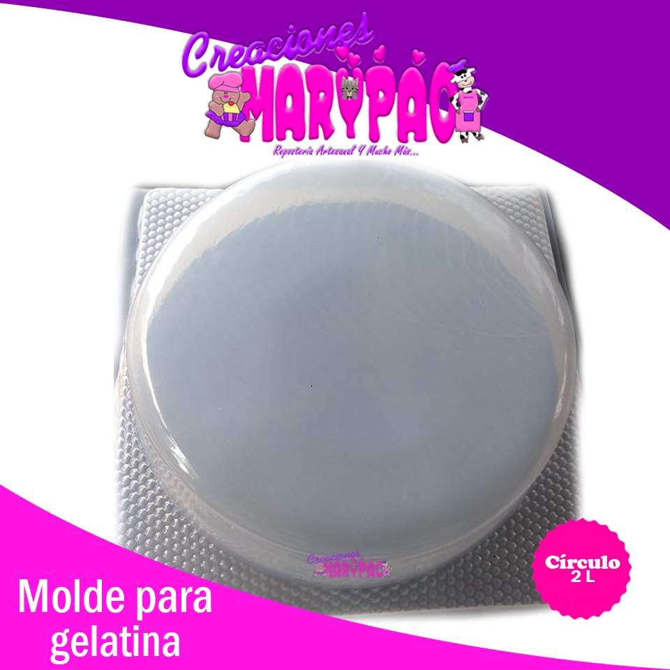 Molde Para Gelatina Redondo Para Transfer - Creaciones Marypao