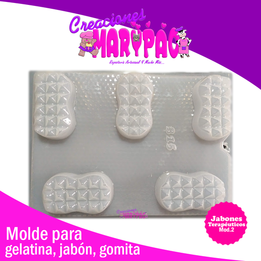 Molde Para Jabones Terapéuticos Mod 2 Masajes Spa - Creaciones Marypao