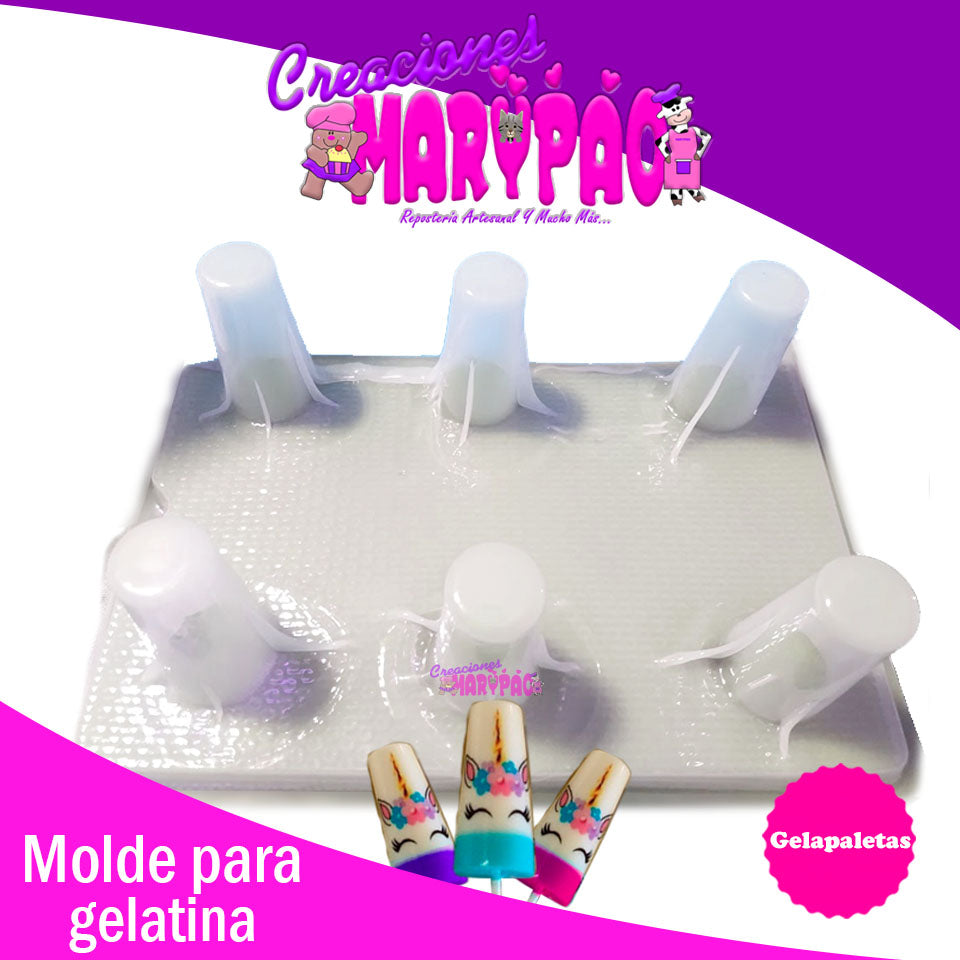 Molde Para Gelapaletas Paletas De Gelatina Hielo - Creaciones Marypao