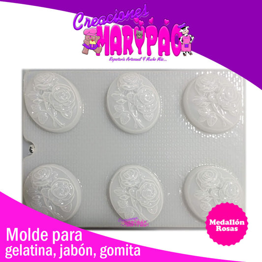 Molde Para Jabón Día De Madres Rosas Medallon 10 De Mayo - Creaciones Marypao