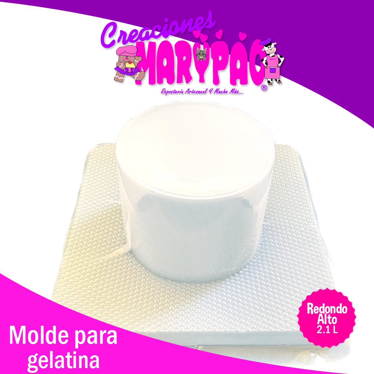 Molde Para Gelatina Redondo Transfer Circulo 16 cm