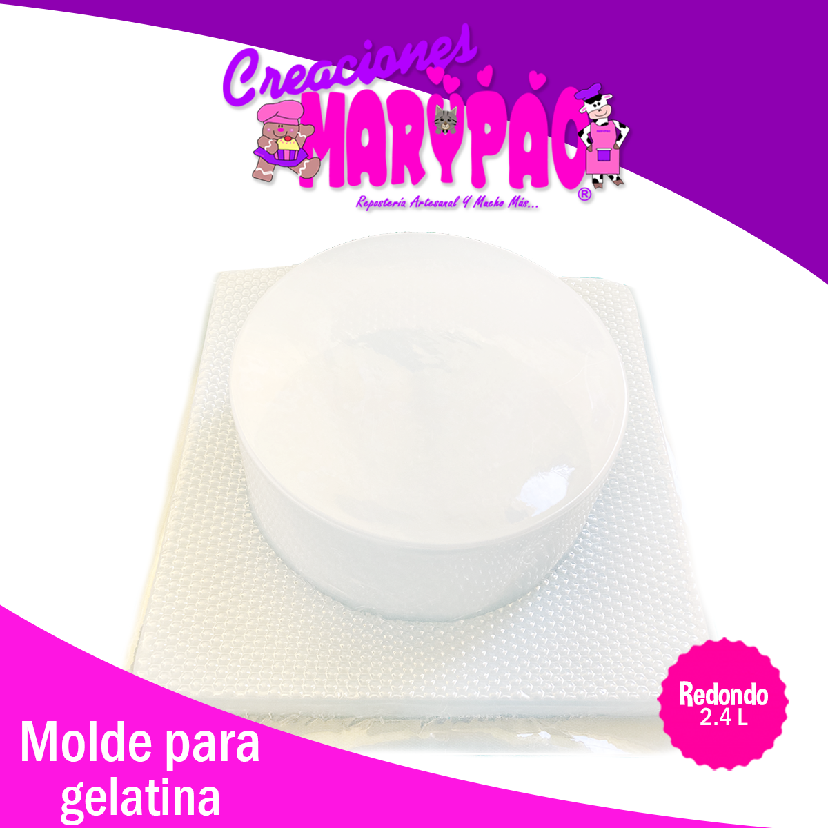 Molde Para Gelatina Redondo Transfer Circulo Alto M2