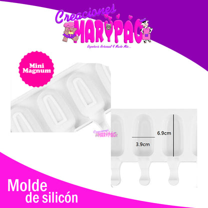 Molde De Silicón Mini Magnum - Creaciones Marypao