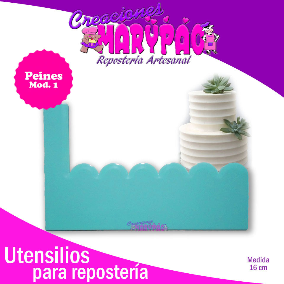 Peine Para Decoración De Pasteles - 3 Modelos a elegir - Creaciones Marypao