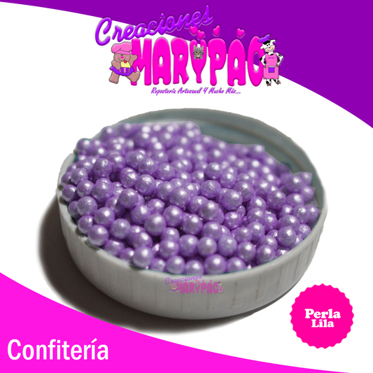 Perla Comestible Lila Confitería - Creaciones Marypao