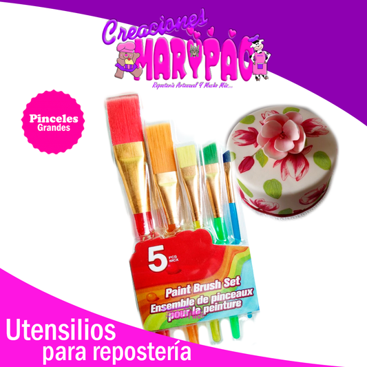 Pinceles Para Gelatina Fondant - Creaciones Marypao