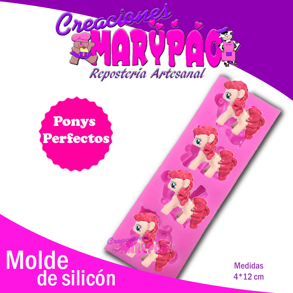 Molde De Silicón Caballito Pony - Creaciones Marypao