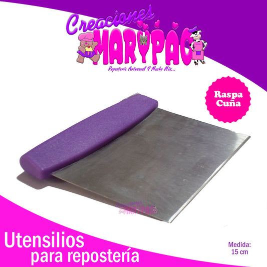 Raspa Metálica Cuña Para Panadería Espátula - Creaciones Marypao