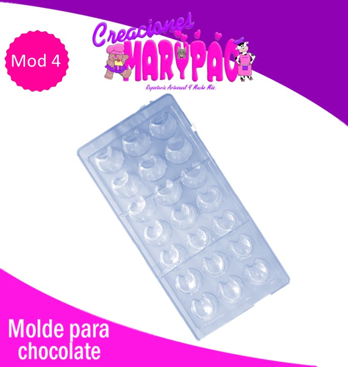 Molde Chocolate Policarbonato Chocolates Rellenos Mod.4