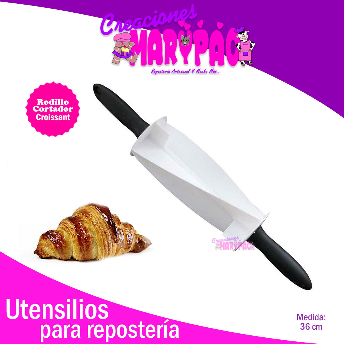 Rodillo Cortador Para Croissant