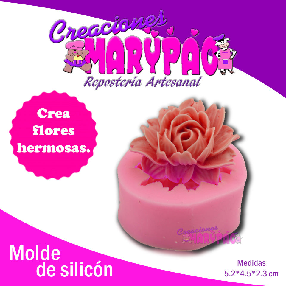 Molde De Silicón Flor - Creaciones Marypao