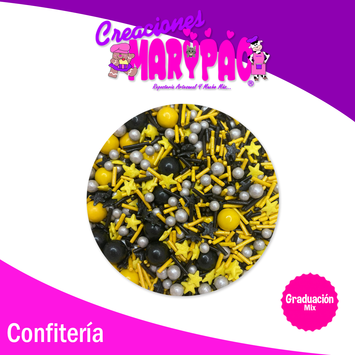 Sprinkles Mix Graduación Para Cupcakes, Galletas, Etc.