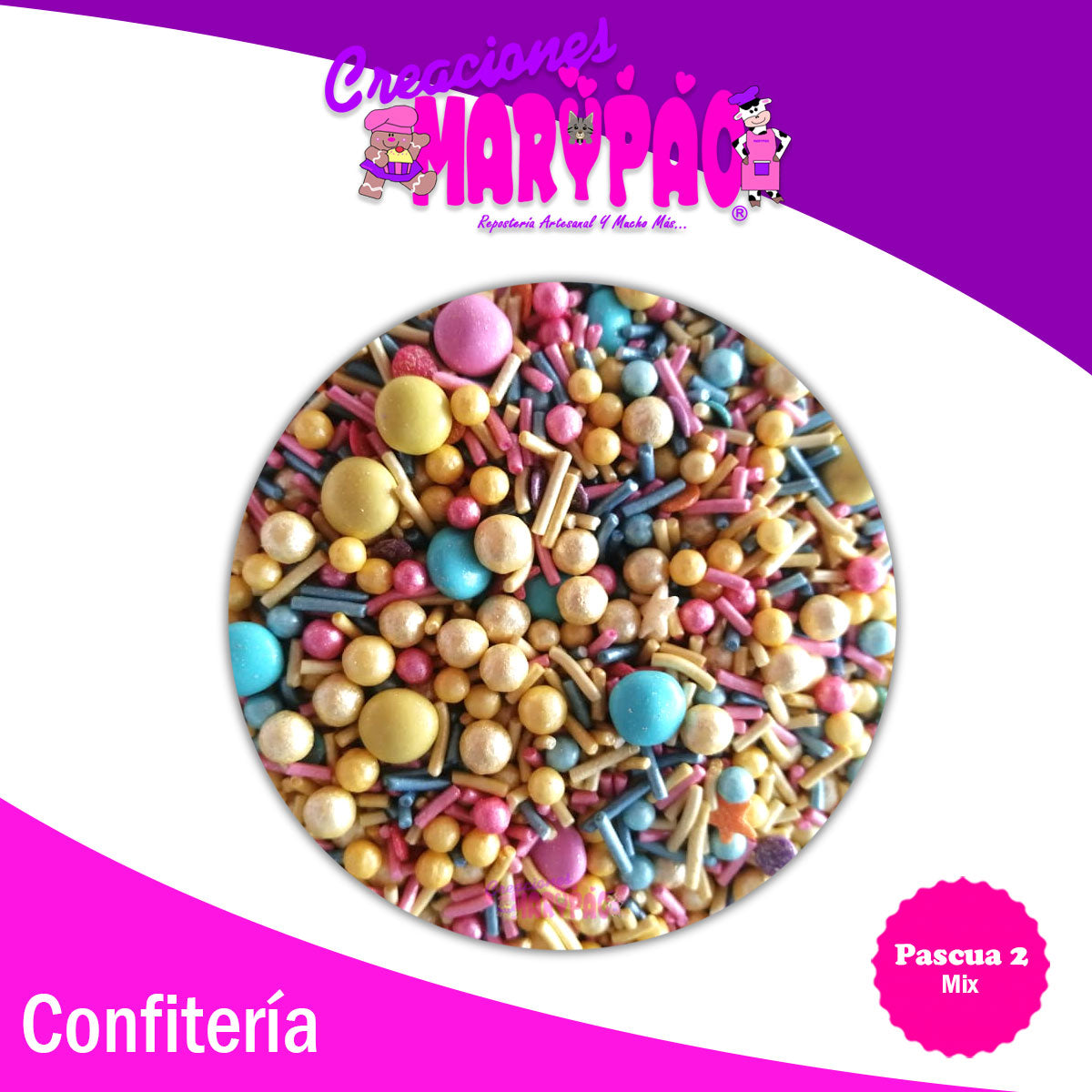 Mix Pascua Mod.2 Sprinkles Comestibles Para Cupcakes, Galletas, Etc.