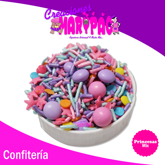 Sprinkles Comestibles Granillo Confeti Mix Princesas - Creaciones Marypao