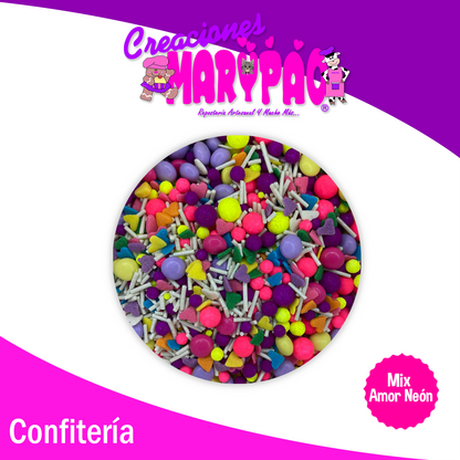 Sprinkles Comestibles 14 De Febrero Mix Neón