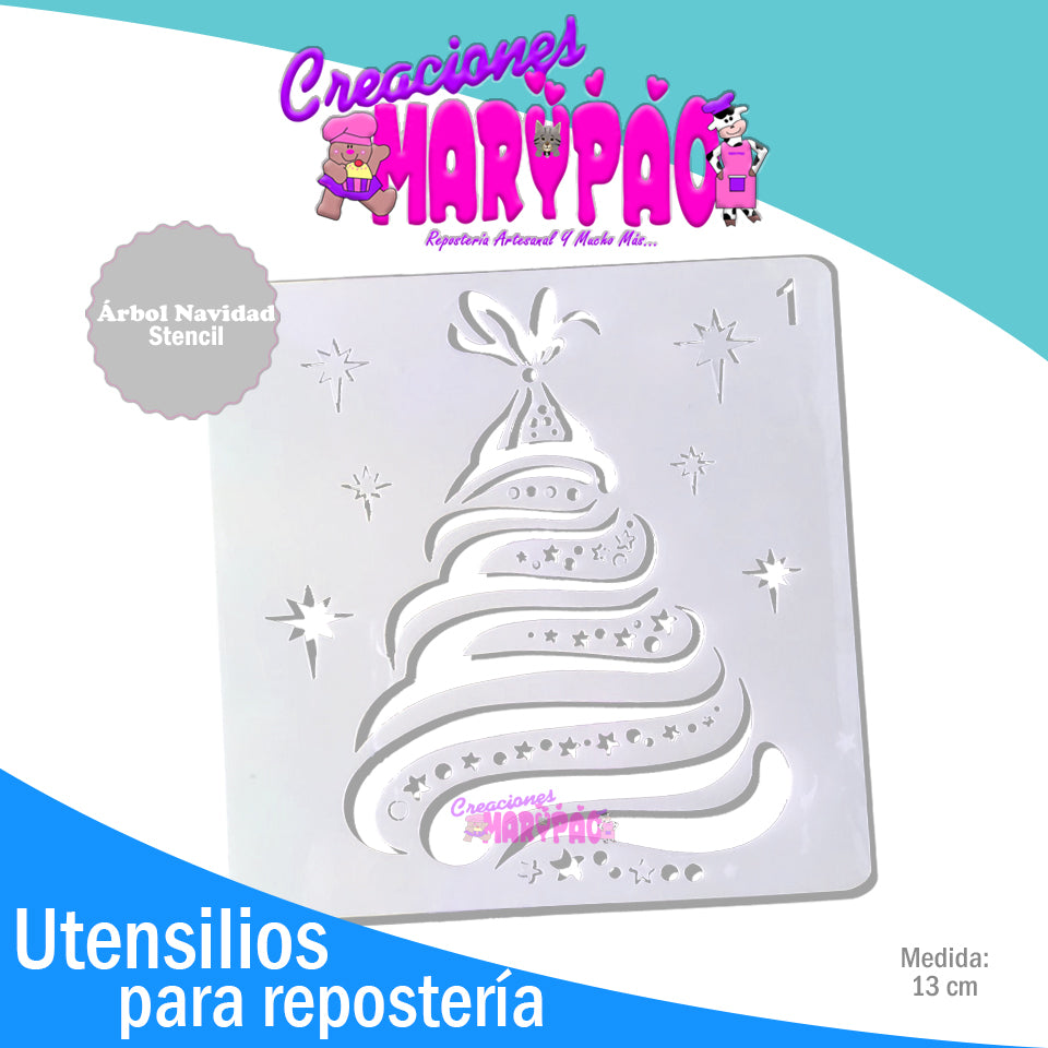 Stencil Arbol de Navidad - Creaciones Marypao